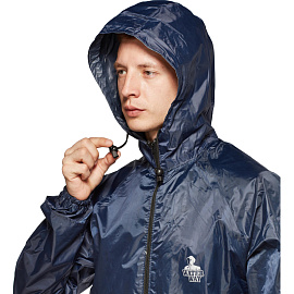 Плащ влагозащитный Тайфун ПВХ на молнии синий (размер 56-58, рост 182-188)