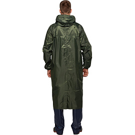 Плащ влагозащитный Тайфун ПВХ на молнии зелёный (размер 60-62, рост 182-188)