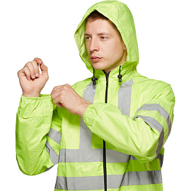 Плащ влагозащитный Тайфун ПВХ на молнии лимонный с СОП (размер 56-58, рост 182-188)