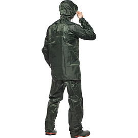 Костюм влагозащитный Тайфун полиэфир с ПВХ покрытием зелёный (размер 48-50, рост 182-188)