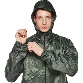 Костюм влагозащитный Тайфун полиэфир с ПВХ покрытием зелёный (размер 56-58, рост 182-188)