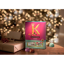 Конфеты шоколадные Коркунов ассорти с орехами 110 г