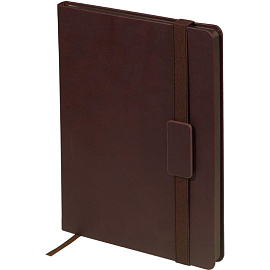 Ежедневник недатированный Bruno Visconti Leggenda искусственная кожа В5 136 листов коричневый с фиксирующей резинкой (коричневый обрез), 3-514/05