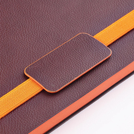 Ежедневник недатированный Bruno Visconti Leggenda искусственная кожа В5 136 листов коричневый с фиксирующей резинкой (коричневый обрез), 3-514/05