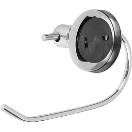 Держатель для туалетной бумаги настенный металл серебристый