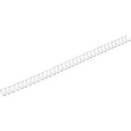 Пружины для переплета металлические ProMega office 7,9мм белые 100шт/уп. (для сшивания 60 листов)
