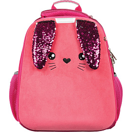 Ранец Комус Класс (№1 School) Basic Bunny анатомический розовый с двумя отделениями