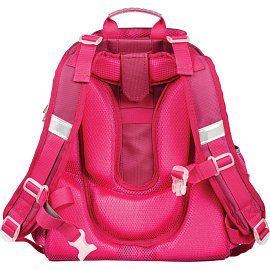 Ранец Комус Класс (№1 School) Basic Bunny анатомический розовый с двумя отделениями