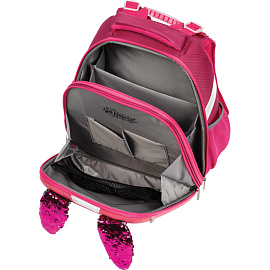 Ранец Комус Класс (№1 School) Basic Bunny анатомический розовый с двумя отделениями