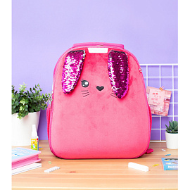 Ранец Комус Класс (№1 School) Basic Bunny анатомический розовый с двумя отделениями