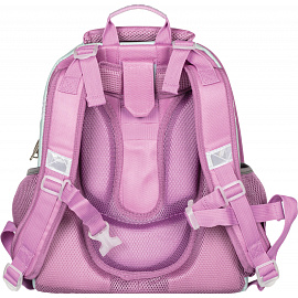 Ранец Комус Класс (№1 School) Basic Волшебный Единорог анатомический розовый с двумя отделениями