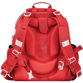 Ранец Комус Класс (№1 School) Basic Арбуз анатомический красный с двумя отделениями