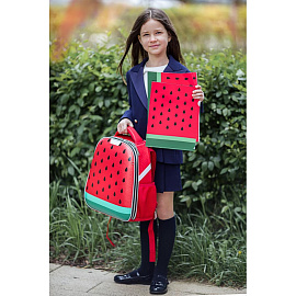 Ранец Комус Класс (№1 School) Basic Арбуз анатомический красный с двумя отделениями