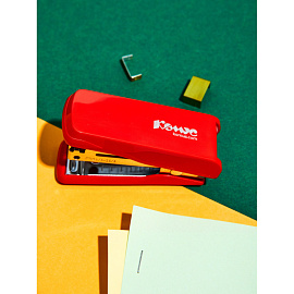 Степлер-мини Комус MSR2420 до 20 листов красный (скобы № 24/6, 26/6, с антистеплером)