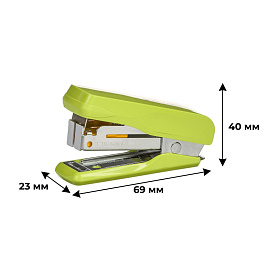 Степлер-мини Комус MSGR2420 до 20 листов зеленый (скобы № 24/6, 26/6, с антистеплером)