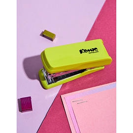 Степлер-мини Комус MSGR2420 до 20 листов зеленый (скобы № 24/6, 26/6, с антистеплером)