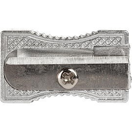 Точилка для карандашей Attache Economy металлическая серебристая