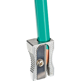 Точилка для карандашей Attache Economy металлическая серебристая