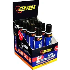 Клей универсальный Секунда 88 особопрочный водостойкий 30 мл