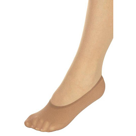 Подследники женские бежевые без рисунка размер 23-27 (10 пар/20 штук)