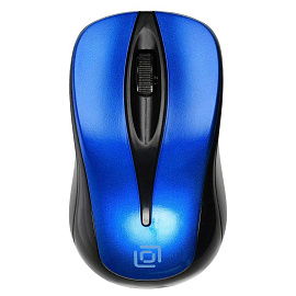 Мышь беспроводная Oklick 675MW черно-синяя