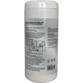 Салфетки влажные для экранов Luscan (Attache Selection) с антистатическим эффектом 13x17 см (100 штук в тубе) фото Салфетки влажные для экранов Luscan (Attache Selection) с антистатическим эффектом 13x17 см (100 штук в тубе)