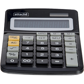Калькулятор настольный Attache ATC-777-10C 10-разрядный черный 153x103x32 мм фото Калькулятор настольный Attache ATC-777-10C 10-разрядный черный 153x103x32 мм