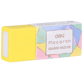 Ластик Deli Macaron ПВХ прямоугольный 50x20x10 мм