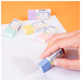 Ластик Deli Macaron ПВХ прямоугольный 50x20x10 мм