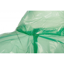 Плащ дождевик полиэтиленовый на липучках зеленый (размер 64-68)