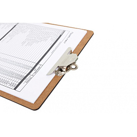 Папка-планшет с зажимом Attache A4 коричневая