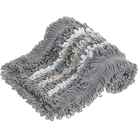 Насадка МОП для швабры-флаундера (плоской) Кадыйская мануфактура микрофибра/хлопок 50x15 см (код НАССР: синий/красный/зеленый/желтый)