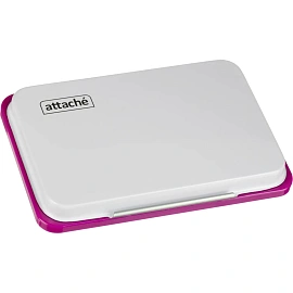 Подушка штемпельная настольная Attache фиолетовая 68x101 мм