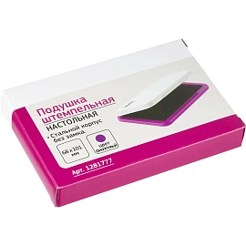 Подушка штемпельная настольная Attache фиолетовая 68x101 мм