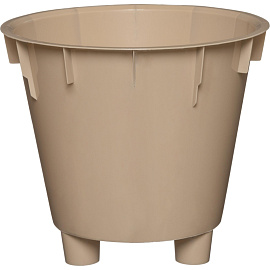 Горшок для цветов InGreen London 5 л с внутренней вставкой 4.5 л сливочный (20.8x23 см)