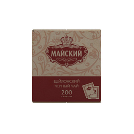 Чай Майский черный 200 пакетиков фото Чай Майский черный 200 пакетиков