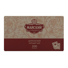 Чай Майский черный 200 пакетиков фото Чай Майский черный 200 пакетиков