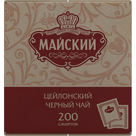 Чай Майский черный 200 пакетиков фото Чай Майский черный 200 пакетиков