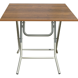 Стол обеденный Ривьера складной (800х800x750 мм) ночче эко/металлик