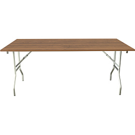 Стол обеденный Дельта складной (1800х900x750 мм) ночче эко/металлик