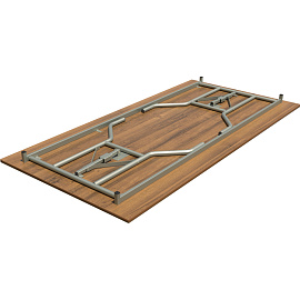 Стол обеденный Дельта складной (1800х900x750 мм) ночче эко/металлик