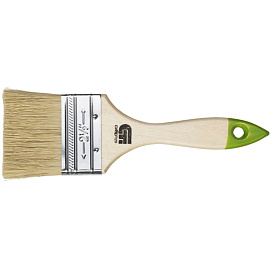 Кисть малярная плоская Сибртех из натуральной щетины 63x10 мм (82264)