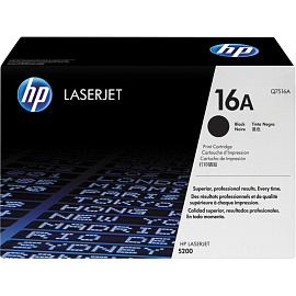 Картридж лазерный HP 16A Q7516A черный оригинальный фото Картридж лазерный HP 16A Q7516A черный оригинальный