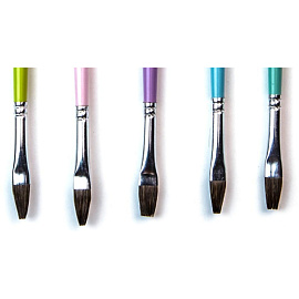 Кисть художественная Малевичъ Kids плоская коровий ворс №8