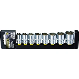 Набор головок торцевых Berger SuperLock 1/2 дюйма 16-27 мм 8 штук (BG2029)
