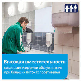 Диспенсер для полотенец в рул.Tork Matic Elevation H1 551000 белый фото Диспенсер для полотенец в рул.Tork Matic Elevation H1 551000 белый