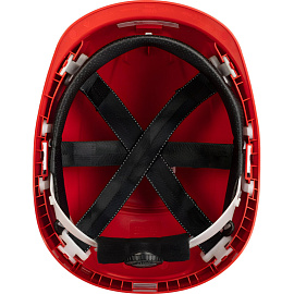 Каска защитная Uvex Феос E-S-WR красная с храповым механизмом (9770331)