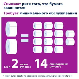 Диспенсер для туалетной бумаги рулонной Торк (Tork) Elevation Т2 чёрный (555008)