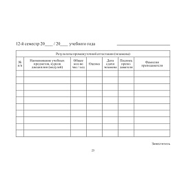 Зачетная книжка для СПО Attache обложка твердая (5 штук в упаковке)
