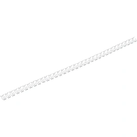 Пружины для переплета металлические ProMega office 4,8мм белые 100шт/уп. (для сшивания 30 листов)